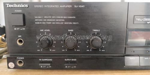 Stereo Integrated Amplifier SU-X840; Technics brand (ID = 2902961) Ampl/Mixer