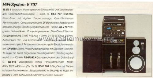 Stereo Integrated DC Amplifier SU-V707; Technics brand (ID = 669983) Ampl/Mixer