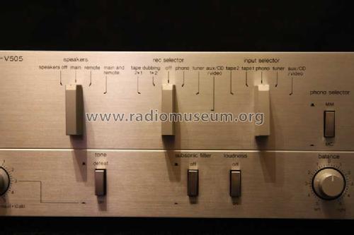 Stereo Integrated Amplifier SU-V505 EK; Technics brand (ID = 1555625) Ampl/Mixer