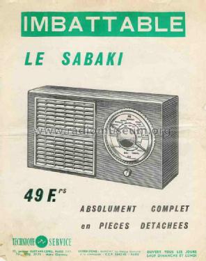 Sabaki Pocket ; Technique Service (ID = 907207) Radio