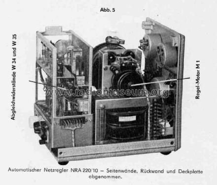 Automatischer Netzregler NRA 220/10; Technisch- (ID = 1336842) Strom-V