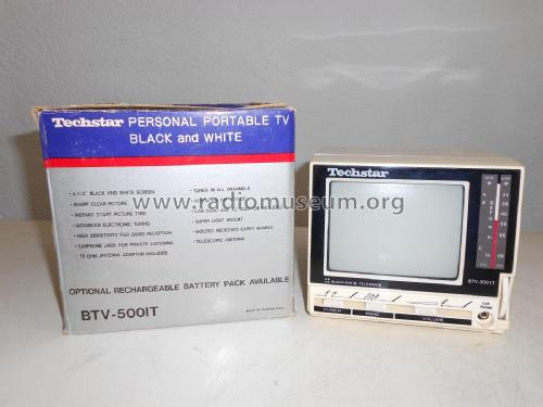 Black/White Television BTV-500IT; Techstar; Taiwan (ID = 2242790) Fernseh-E