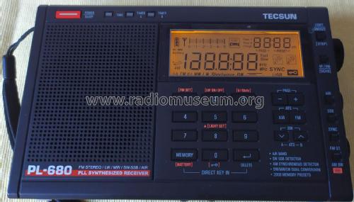 FM-Stereo/LW/MW/SW-SSB/AIR PLL Synthesized Receiver PL-680; Tecsun 德生通用电器... (ID = 2700102) Radio