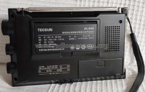 FM-Stereo/LW/MW/SW-SSB/AIR PLL Synthesized Receiver PL-680; Tecsun 德生通用电器... (ID = 2630185) Radio