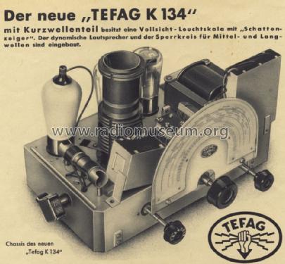 K134WSP; Tefag; Telephon (ID = 1331273) Radio
