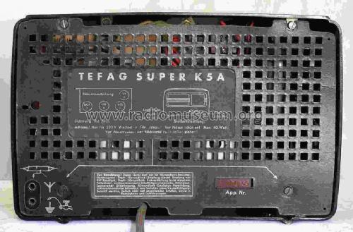 K5A; Tefag; Telephon (ID = 179832) Radio