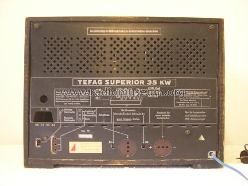 Superior 35KW; Tefag; Telephon (ID = 1956117) Radio