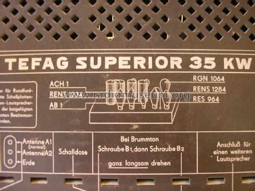 Superior 35KW; Tefag; Telephon (ID = 1956118) Radio