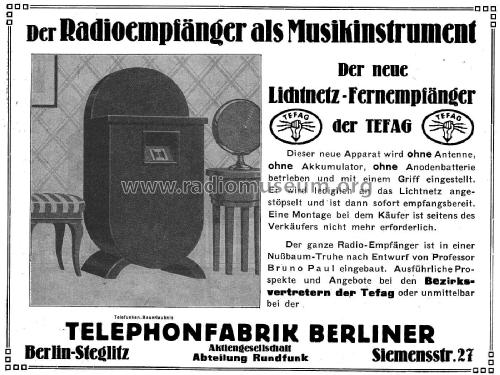 Supertefag 1248W2; Tefag; Telephon (ID = 2097707) Radio