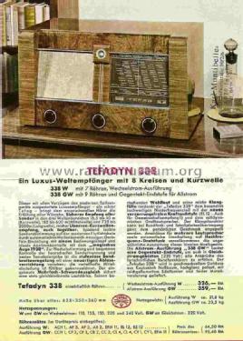 Tefadyn 338GW; Tefag; Telephon (ID = 706899) Radio