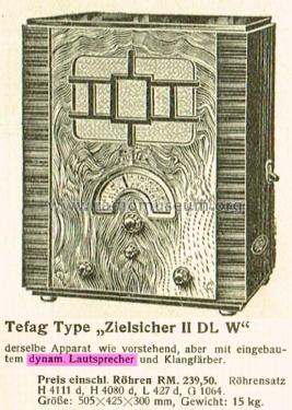 Zielsicher ll DLW ; Tefag; Telephon (ID = 1794623) Radio