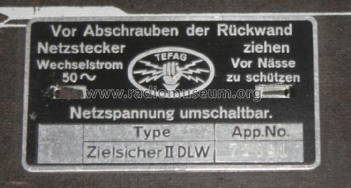 Zielsicher ll DLW ; Tefag; Telephon (ID = 2142571) Radio