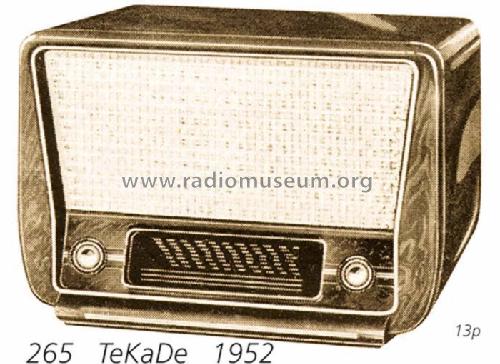 GW265; TeKaDe TKD, (ID = 1081) Radio