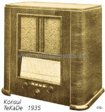 Konsul I W ; TeKaDe TKD, (ID = 1075) Radio