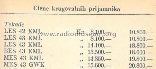 MES43KML; TeKaDe TKD, (ID = 3002093) Radio