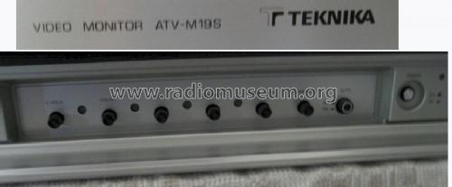 Audio TV System Video Monitor ATV-M19S ; Teknika Electronics (ID = 1050889) Television