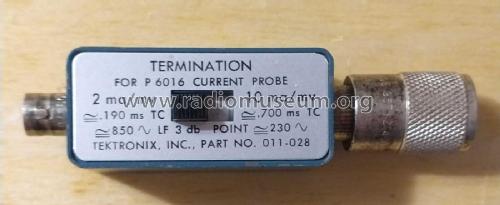 Termination Box 011-028; Tektronix; Portland, (ID = 2965516) Equipment