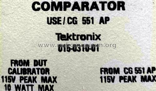 Comparator 015-0310-01; Tektronix; Portland, (ID = 2978957) Equipment