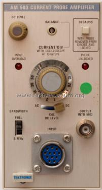 Current Probe Amplifier AM503; Tektronix; Portland, (ID = 2287285) Ausrüstung