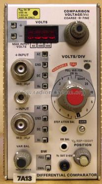 Differential Comparator Unit 7A13; Tektronix; Portland, (ID = 1775102) Equipment