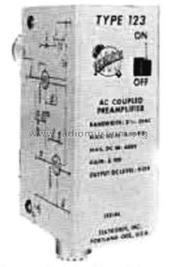 Miniature Low-Level Preamplifier 123; Tektronix; Portland, (ID = 1264615) Equipment
