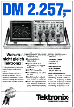 Oscilloscope 2225; Tektronix; Portland, (ID = 2114802) Equipment