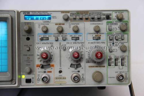 Oscilloscope 2236; Tektronix; Portland, (ID = 1893604) Equipment