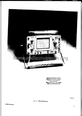 Oscilloscope 475A; Tektronix; Portland, (ID = 1211357) Equipment