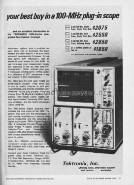 Oscilloscope 7603; Tektronix; Portland, (ID = 1989409) Equipment