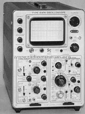 100MHz Oscilloscope 647A; Tektronix; Portland, (ID = 1600739) Equipment