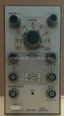 Pulse Generator Plug-In PG501; Tektronix; Portland, (ID = 2966092) Equipment