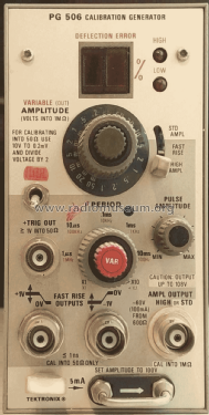 Calibration Generator PG 506; Tektronix; Portland, (ID = 2962144) Equipment