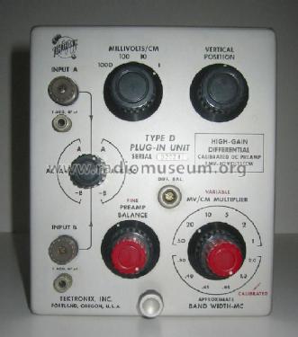 Plug-In-Unit Type D 53/54D; Tektronix; Portland, (ID = 302173) Ausrüstung