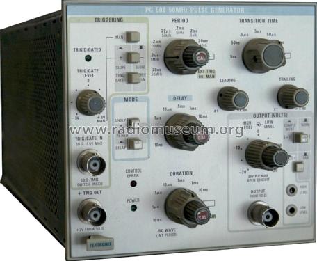 Pulse Generator 50 MHz PG508; Tektronix; Portland, (ID = 1864029) Equipment