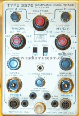 Sampling Dual Trace Plug-In Unit 3S76; Tektronix; Portland, (ID = 548553) Ausrüstung