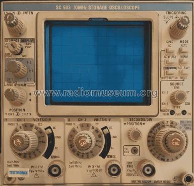 10MHz Storage Oscilloscope SC 503; Tektronix; Portland, (ID = 2962184) Equipment