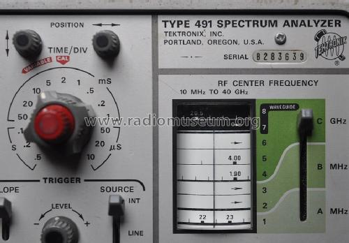 Spectrum Analyzer 491; Tektronix; Portland, (ID = 1187747) Equipment