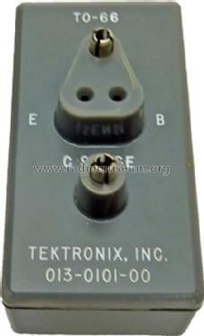 Test Adapter TO-66 Transistor C-Sense 013-0101-00; Tektronix; Portland, (ID = 1594983) Equipment