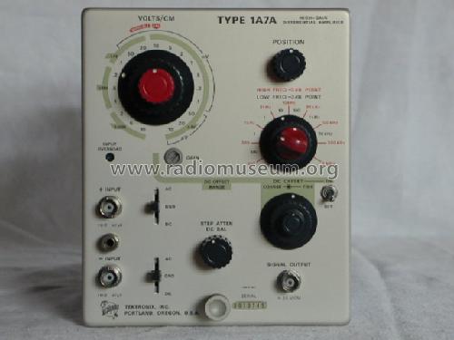 Type 1A7A Plug-In Unit ; Tektronix; Portland, (ID = 205498) Equipment