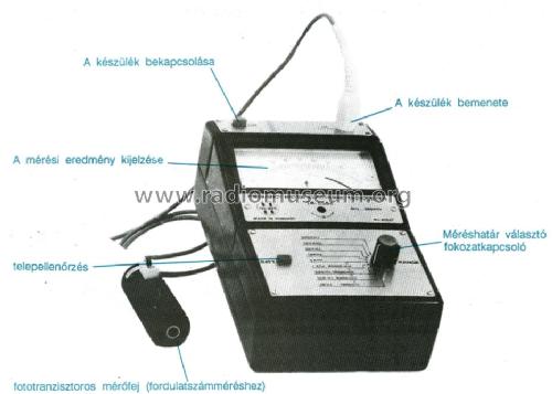 Frequency and Speed Meter TR-5554; Telmes Szövetkezet (ID = 895456) Equipment