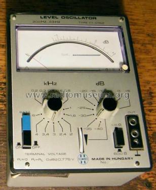 Level Oscillator TT-0152; Telmes Szövetkezet (ID = 770397) Equipment