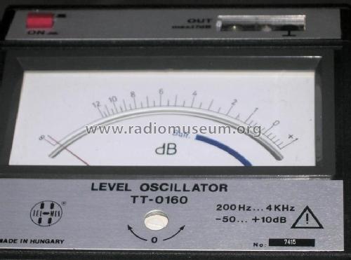 Level Oscillator TT-0160; Telmes Szövetkezet (ID = 793111) Equipment