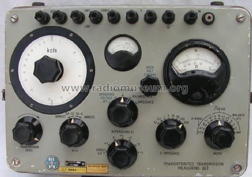 Transistorized Transmission Measuring Set TT-0150; Telmes Szövetkezet (ID = 1216292) Equipment