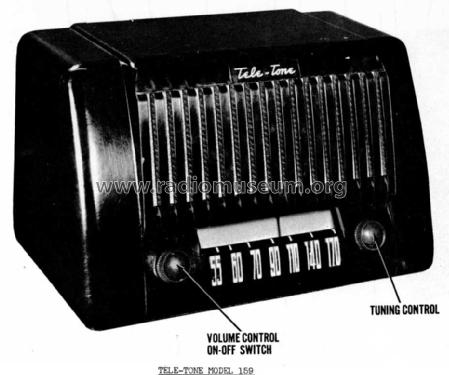 159 Ch= AA early Radio Tele-Tone Radio Corp., Tele-Tone Co. Inc.; New ...