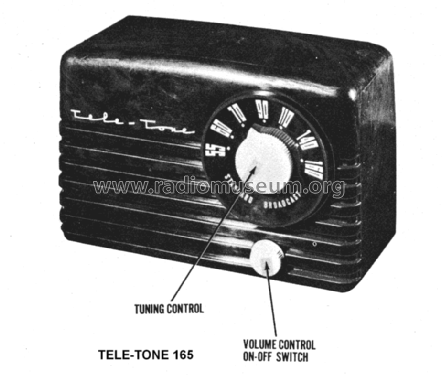 165 Ch= AG; Tele-Tone Radio Corp (ID = 1429263) Radio