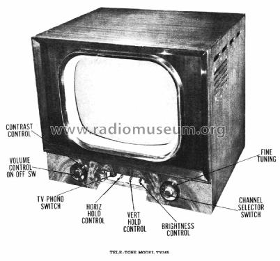 TV-365 ; Tele-Tone Radio Corp (ID = 2957776) Television