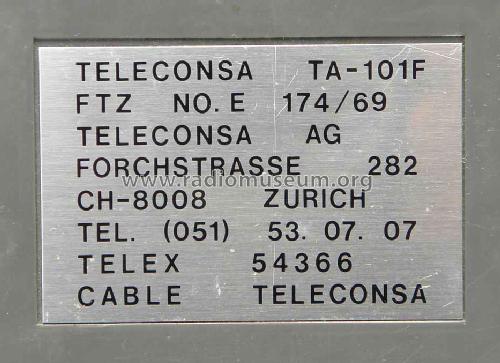 VHF/FM Handie Talkie TA-101F; Teleconsa - Telecon (ID = 1732152) Commercial TRX