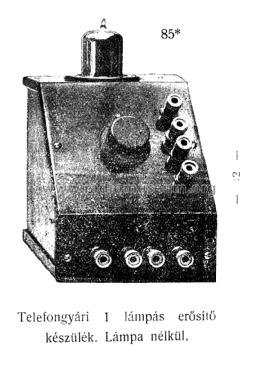 Erősító - Power Amplifier 1 csöves - 1 tube; Telefongyar, Terta (ID = 2231648) Ampl/Mixer