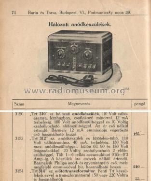 Transzformátor 314; Telefongyar, Terta (ID = 2220498) Power-S