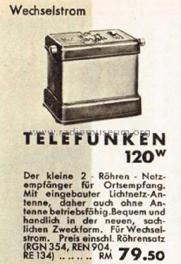 120W ; Telefunken (ID = 1548418) Radio